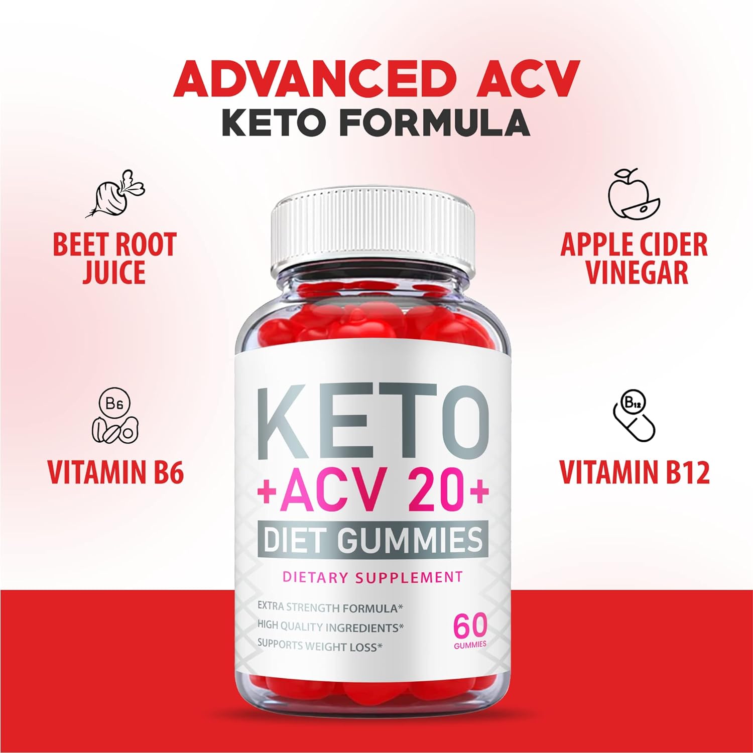 Keto ACV 20 Plus Diet Gummies