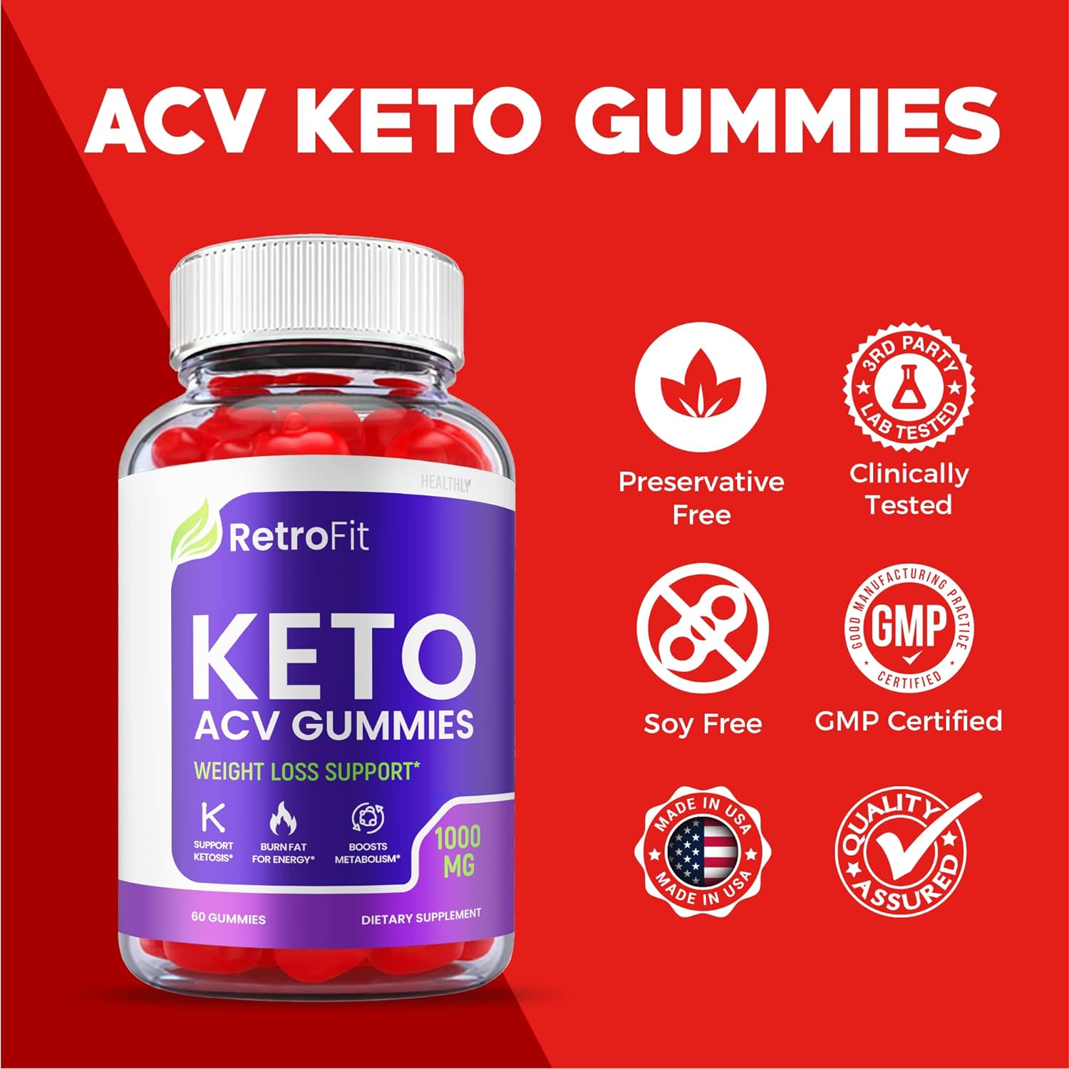 Retro Fit Keto ACV Gummies