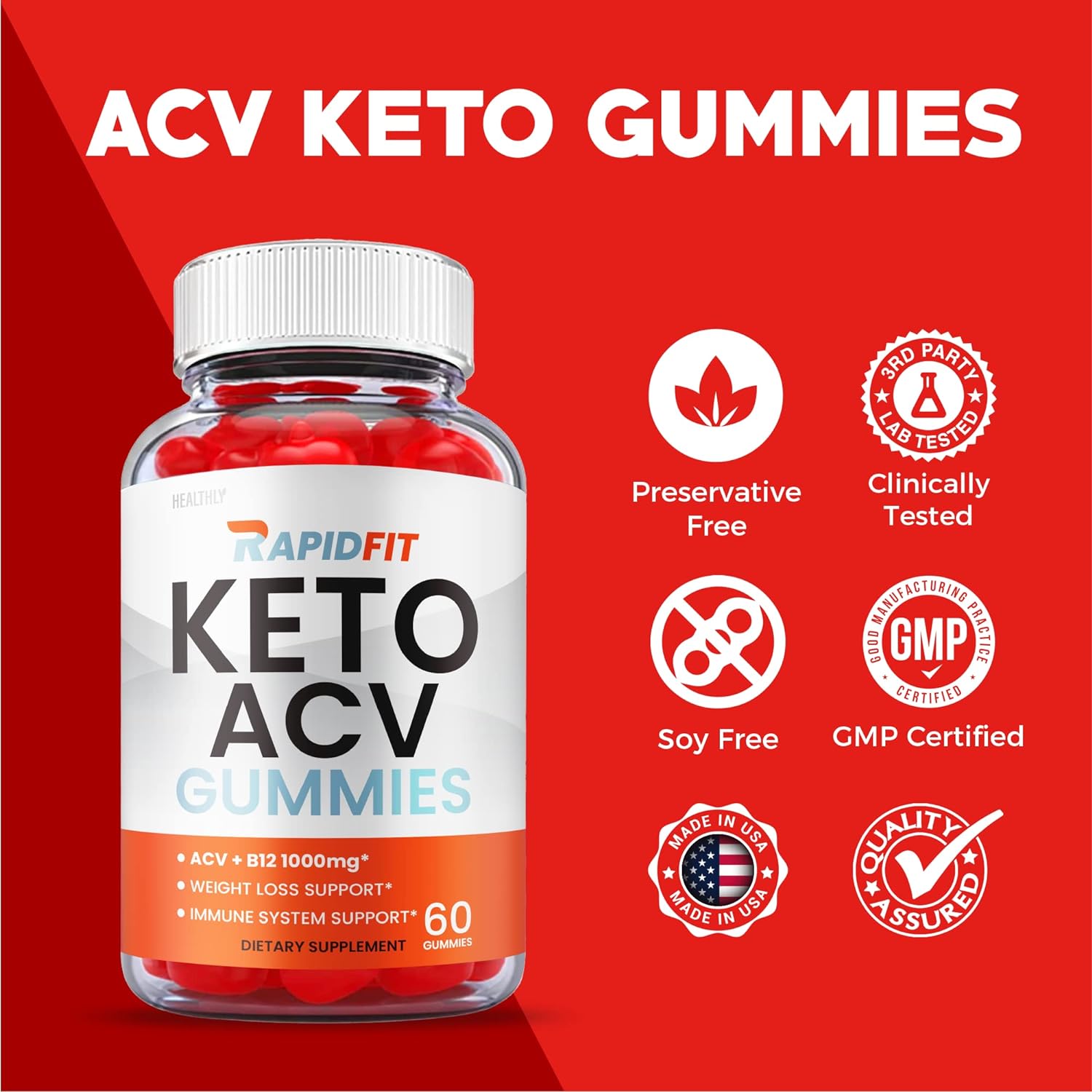 Rapid Fit Keto ACV Gummies