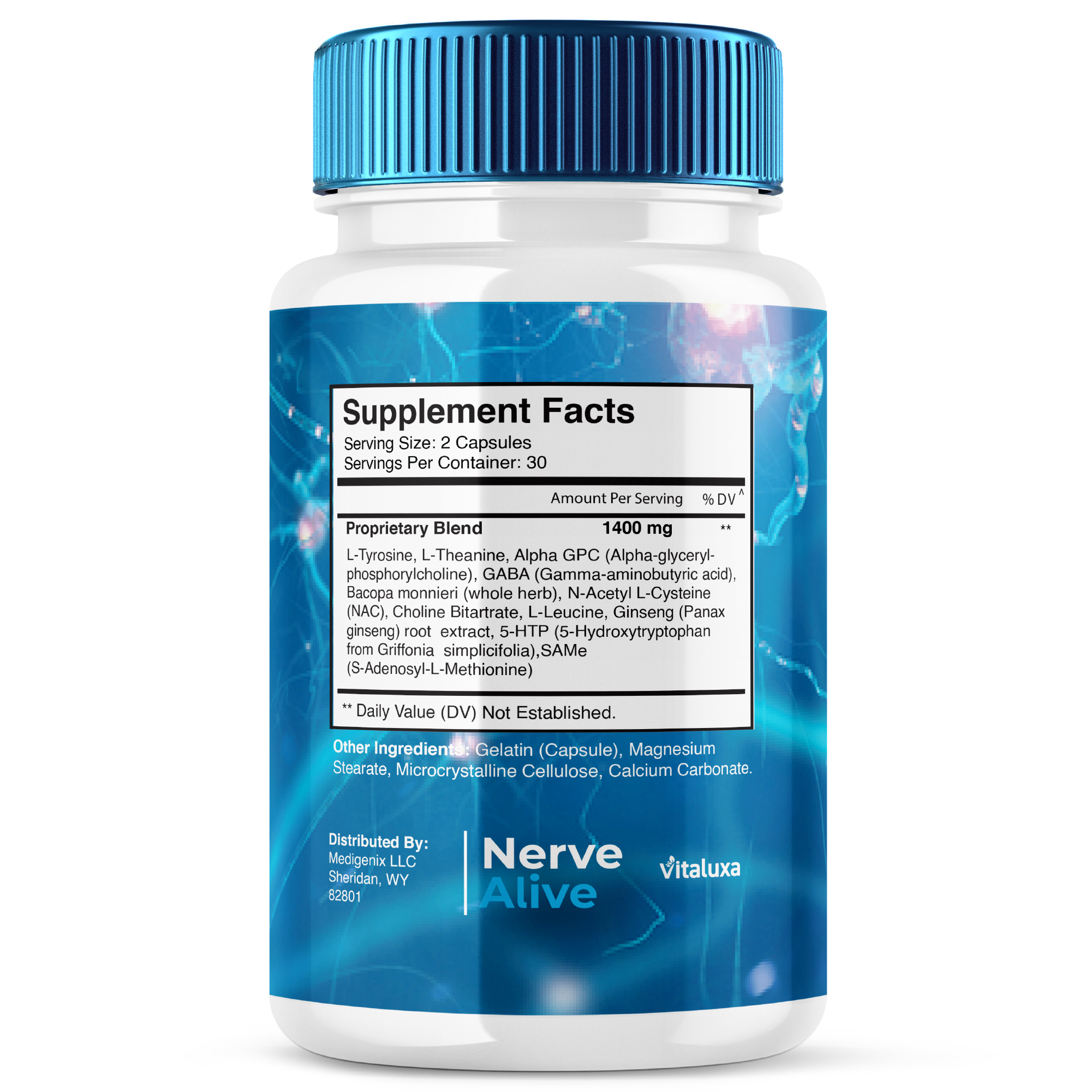 Nerve Alive Capsules, Nerve Alive Brain Supplement Pills for Neuropathy, NerveAlive Nerve Pain Support Advanced Formula Maximum Strength