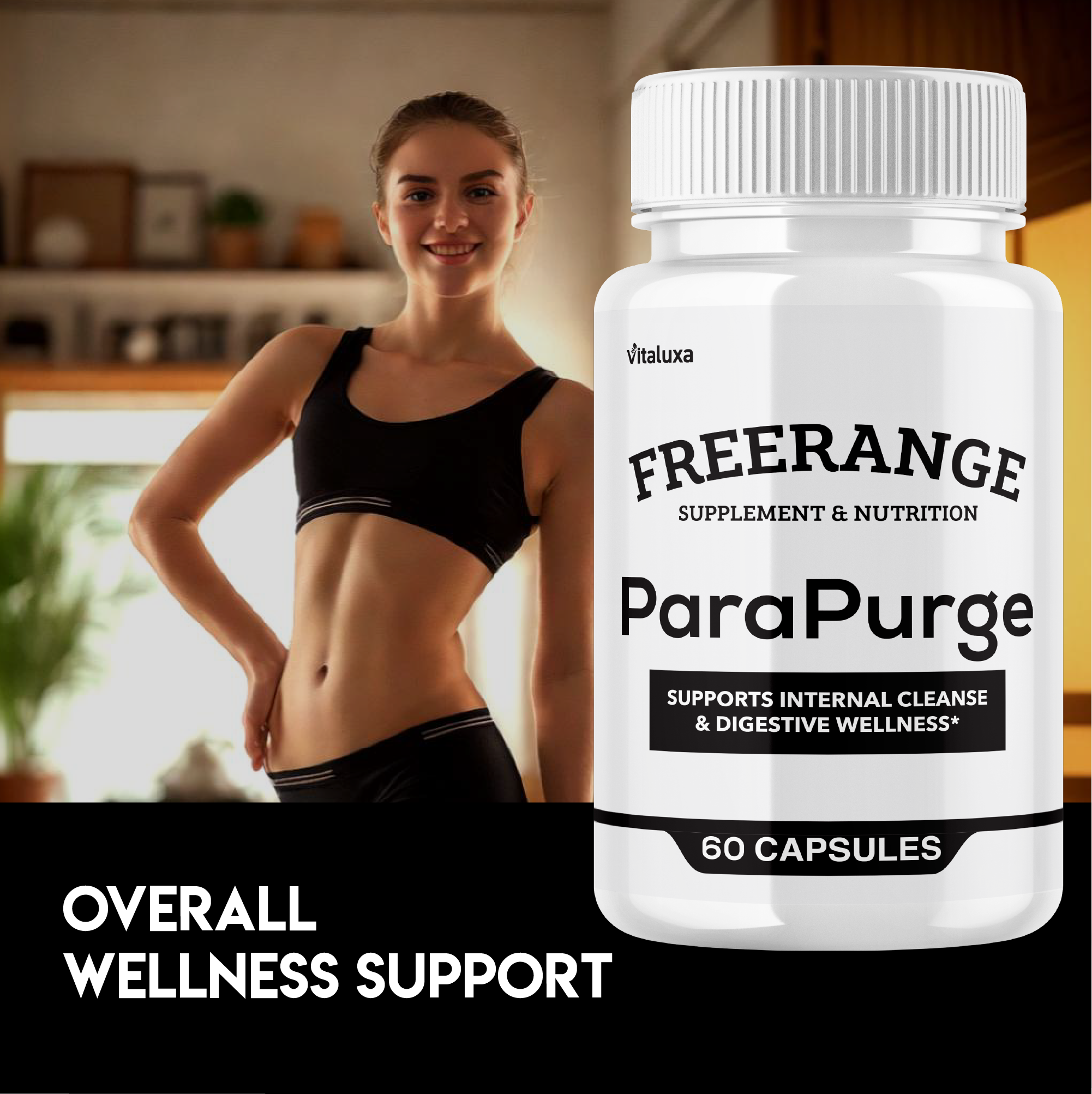 Freerange ParaPurge Capsules, Free Range Parapurge Gut Support Supplement Advanced Maximum Strength
