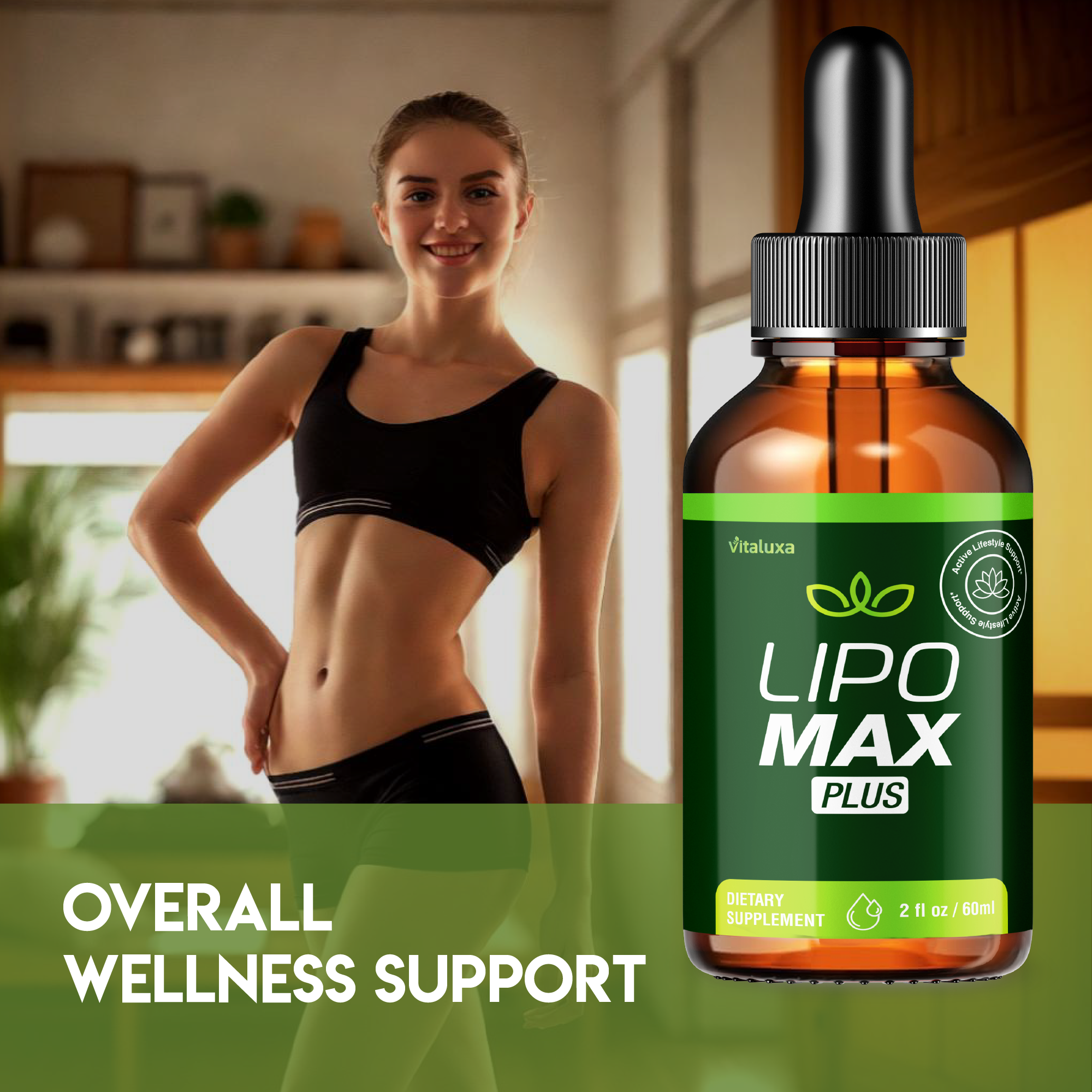 Lipo Max Drops Advanced Strength Formula for Weight Loss and Overall Wellness Support (2oz)